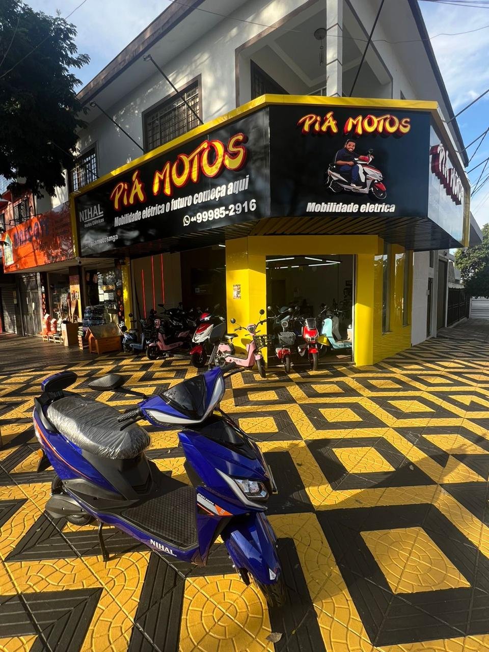 Entrada da loja Piá Motos